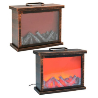 Kominek tworzywo sztuczne LED 30x13x25cm